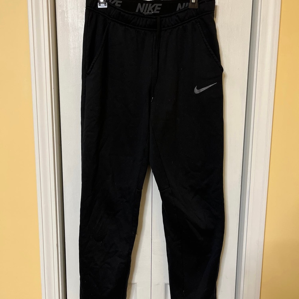 NIKE DRI-FIT Men's Fleece Joggers Black SZ S